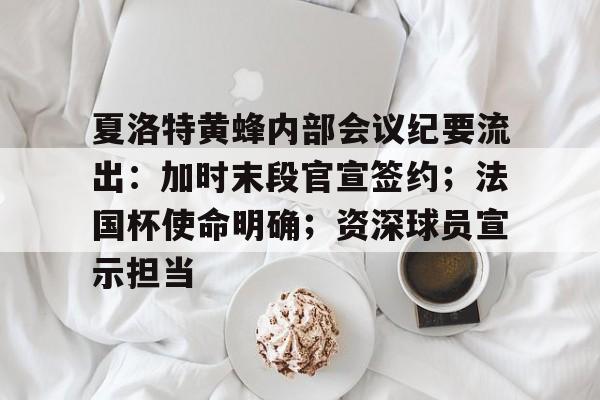 立博体育APP-夏洛特黄蜂内部会议纪要流出：加时末段官宣签约；法国杯使命明确；资深球员宣示担当的简单介绍